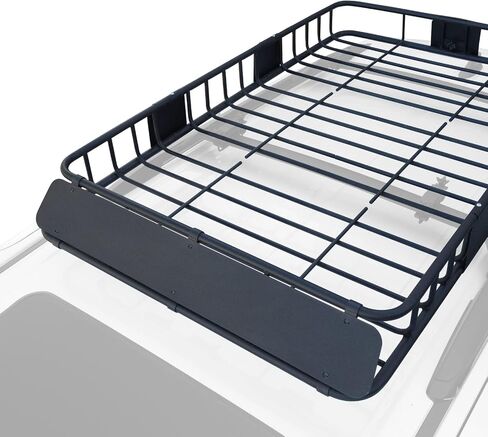 سلة البضائع ذات السقف الفولاذي؛ رف أمتعة حامل البضائع على السطح؛ يشتمل على مادة مانعة للتسرب لمنع الصدأ؛ حجم سلة السقف 64 بوصة × 39 بوصة × 6 بوصة أو 43 بوصة × 39 بوصة × 6 بوصة؛ Universal Fit SUV Car Van؛ فيديو سهل التثبيت in Kuwait