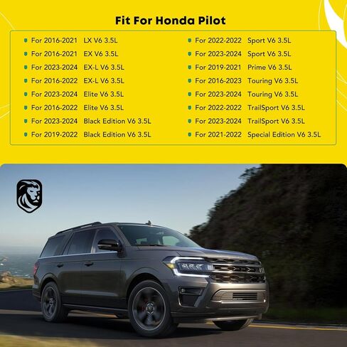 YHTAUTO 165 lbs Side Roof Rails w/Hardware Fit for Honda Pilot, SUV, 2016-2024, T6063 Aluminum Roof Rack Rails, Luggage Roof Side Rails Anti-Rust with Sliver Smooth Surface for Skiboard Kayak in Saudi Arabia