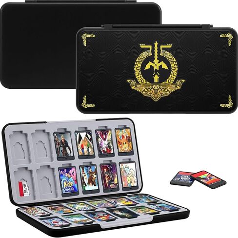 Jusy Game Card Case for Nintendo Switch, with 24 Game Card Slots and 24 Micro SD Card Slots in Saudi Arabia