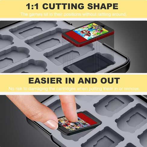 Jusy Game Card Case for Nintendo Switch, with 24 Game Card Slots and 24 Micro SD Card Slots in Saudi Arabia