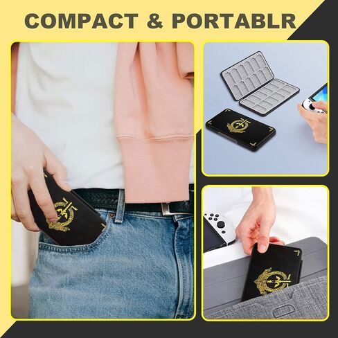 Jusy Game Card Case for Nintendo Switch, with 24 Game Card Slots and 24 Micro SD Card Slots in Saudi Arabia