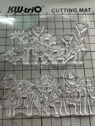 Flowers Blossom Background Clear Stamps for Card Making or Journaling, Floral Background Silicone Stamps for Scrapbooking Photo Album and Other Paper Crafts Decoration in Saudi Arabia