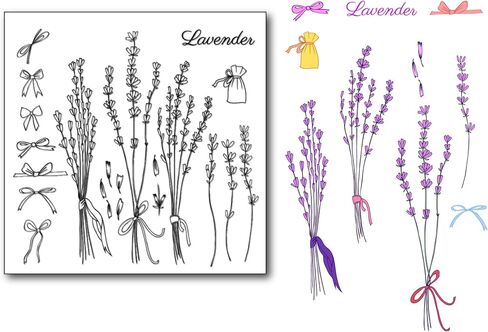 Flowers Blossom Background Clear Stamps for Card Making or Journaling, Floral Background Silicone Stamps for Scrapbooking Photo Album and Other Paper Crafts Decoration in Saudi Arabia