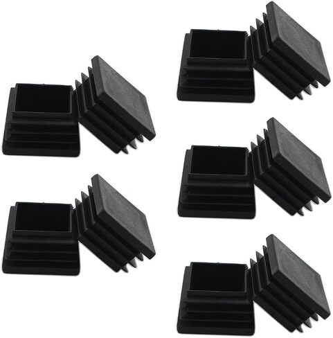 10 PCS Square Plastic Plugs,ULIFESTAR Glide Insert Pipe Tubing End Cap,Plastic Tubing Plug,Durable Chair Glide for Chair Table Stool Leg,Pipe,Stainless Steel Tubing,Tube Pipe Hole 25x25mm/1x1'' in Saudi Arabia