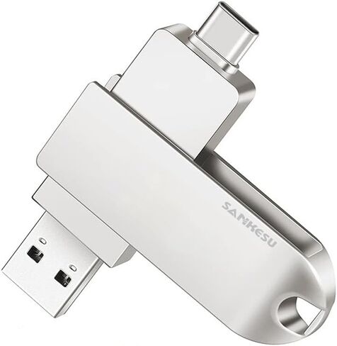 1TB USB C Flash Drive 3.1,Up to 120MB/s Read Speed, USB A and Type C OTG Thumb Drive, Dual Memory Sticks Compatible with iPhone 15, 16, 17 Series/Android Phones/PC/Laptop/Macs in Saudi Arabia