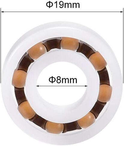 uxcell 685 Plastic Bearings 5x11x3mm Glass Ball Nylon Cage 685 Bearings 5pcs in Saudi Arabia