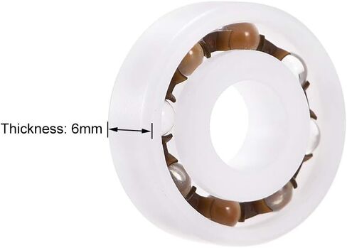 uxcell 685 Plastic Bearings 5x11x3mm Glass Ball Nylon Cage 685 Bearings 5pcs in Saudi Arabia