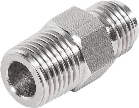 محول تركيب 1/4 بوصة NPT، 1/4 بوصة ذكر NPT إلى M12 x 1.25، متوافق مع قياس أنابيب الفولاذ المقاوم للصدأ M12X1.25 ذكر متري in Kuwait