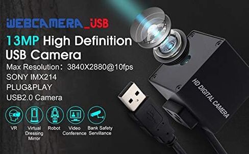 وحدة كاميرا USB 13 ميجابكسل مع ميكروفون ضبط تلقائي للصورة ولوحة كاميرا ويب للصوت والفيديو للكمبيوتر Mini UVC USB2.0 كاميرا الكمبيوتر الصناعية المدمجة USB مع كاميرا IMX214 Lightburn للكمبيوتر المحمول Jetson Nano in Kuwait