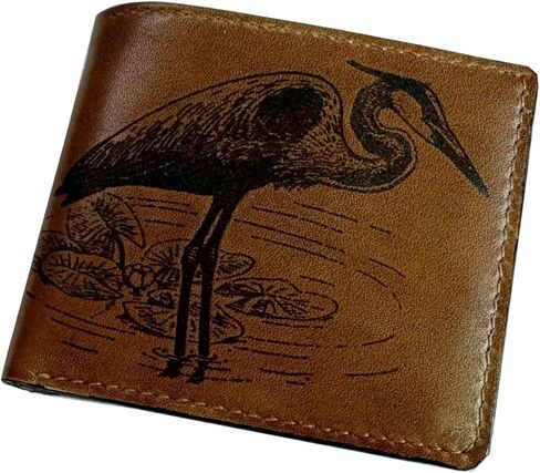 محفظة جلدية مصنوعة يدويًا بنمط حيوان، هدية جلدية للذكرى السنوية للأب والزوج والصديق - تشريح القرش in Kuwait