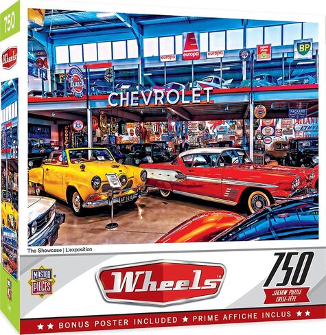 MasterPieces 750 Piece Jigsaw Puzzle for Adults and Family - Collector's Garage - 18"x24" in Saudi Arabia