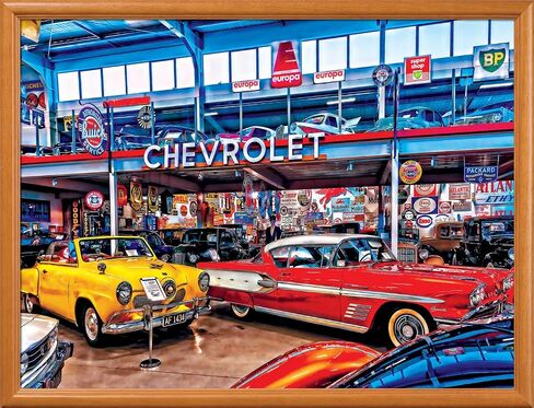 MasterPieces 750 Piece Jigsaw Puzzle for Adults and Family - Collector's Garage - 18"x24" in Saudi Arabia