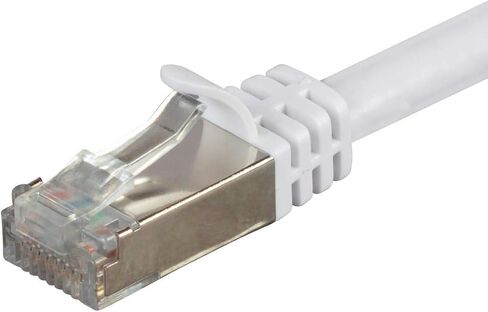 كابل تصحيح شبكة إيثرنت Monoprice Cat7 - 1 قدم - أبيض | 26AWG، محمي، (S/ FeetP) - سلسلة Entegrade in Saudi Arabia
