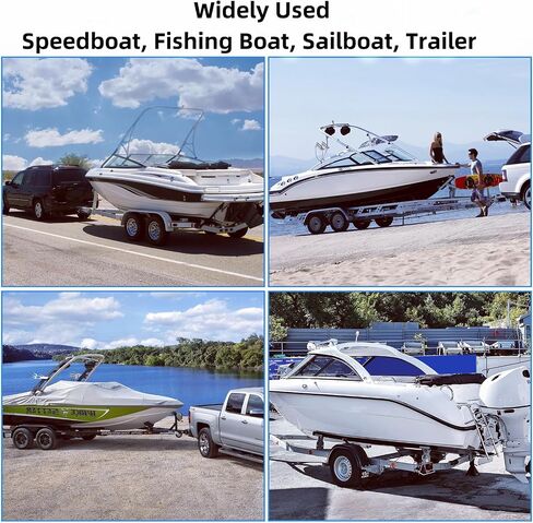 Towallmark 2PCS Boat Trailer Guide, 60" Adjustable Design Trailer Guide Poles, Rustproof Galvanized Steel Trailer Guide, Trailer Guides with PVC Pipes Without Light in Saudi Arabia
