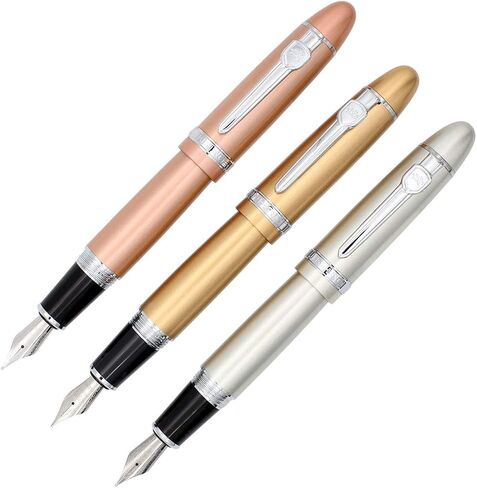 Jinhao 159 Fountain Pen Heavy Big Pen 3 Pieces in 3 Colors (Red, White, Blue) in Saudi Arabia