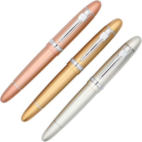 Jinhao 159 Fountain Pen Heavy Big Pen 3 Pieces in 3 Colors (Red, White, Blue) in Saudi Arabia