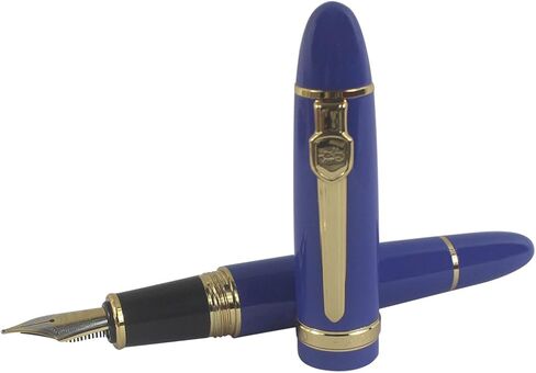 Jinhao 159 Fountain Pen Heavy Big Pen 3 Pieces in 3 Colors (Red, White, Blue) in Saudi Arabia