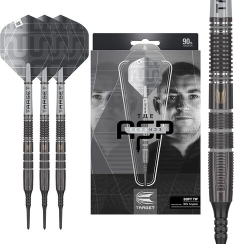 TARGET Darts Nathan Aspinall x Echo 90% Tungsten Soft Tip Dart Set – 18G Player Edition Darts, Pixel Tip Dart with Pro Grip Shafts & Pro Ultra No.2 Flights in Saudi Arabia