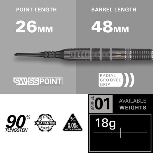TARGET Darts Nathan Aspinall x Echo 90% Tungsten Soft Tip Dart Set – 18G Player Edition Darts, Pixel Tip Dart with Pro Grip Shafts & Pro Ultra No.2 Flights in Saudi Arabia
