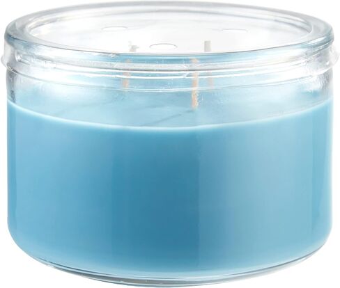 Candle-lite Premium Azure Coast Scent, 14 oz. 3-Wick Aromatherapy Candle with up to 45 Hours of Burn Time, Blue in Saudi Arabia