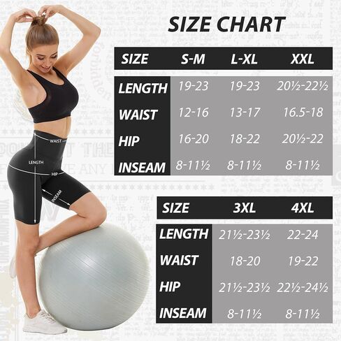 Sundwudu 4 Pack Biker Shorts for Women - 5"/8" High Waist Tummy Control Summer Workout Shorts for Running Yoga Athletic in Kuwait