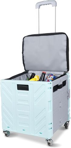 Cooler Bag Wheeled，Large Insulated Rolling Cooler Collapsible Leakproof Portable Hard Framed Ice Packs for Camping Picnic Beach Travel in Saudi Arabia