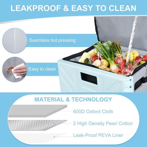 Cooler Bag Wheeled，Large Insulated Rolling Cooler Collapsible Leakproof Portable Hard Framed Ice Packs for Camping Picnic Beach Travel in Saudi Arabia