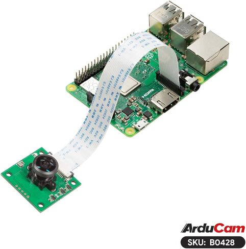 Arducam for Raspberry Pi Camera, 5MP Ultra Wide Angle Fisheye Lens, OV5647 Pi Camera Module with IR Filter and Manual Focus for Raspberry Pi 5/4B/3B /3B+ in Kuwait