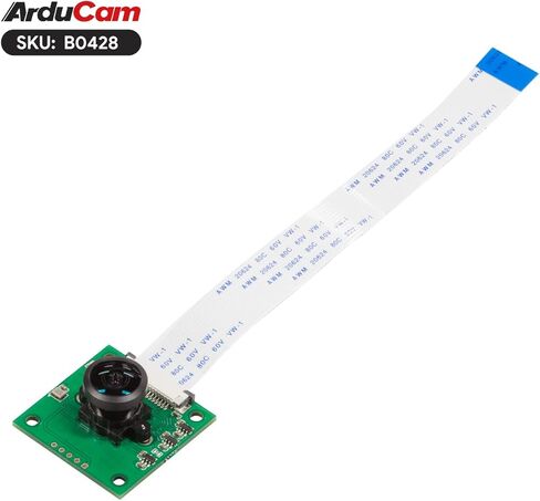 Arducam for Raspberry Pi Camera, 5MP Ultra Wide Angle Fisheye Lens, OV5647 Pi Camera Module with IR Filter and Manual Focus for Raspberry Pi 5/4B/3B /3B+ in Kuwait