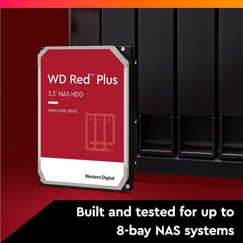 محرك الأقراص الصلبة الداخلي ويسترن ديجيتال 4 تيرابايت WD Red Plus NAS - 5400 دورة في الدقيقة، SATA 6 جيجابايت/ثانية، CMR، ذاكرة تخزين مؤقت 256 ميجابايت، 3.5 بوصة -WD40EFPX (متجدد) in Saudi Arabia