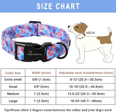 ARING PET الصيف الكلب الياقات القطن خفيفة الوزن الكلب الياقات، قابل للتعديل طوق الحيوانات الأليفة جرو الياقات مع مشبك الإفراج السريع للكلاب الصغيرة والمتوسطة والكبيرة in Kuwait
