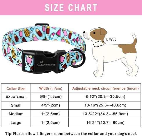 ARING PET الصيف الكلب الياقات القطن خفيفة الوزن الكلب الياقات، قابل للتعديل طوق الحيوانات الأليفة جرو الياقات مع مشبك الإفراج السريع للكلاب الصغيرة والمتوسطة والكبيرة in Kuwait