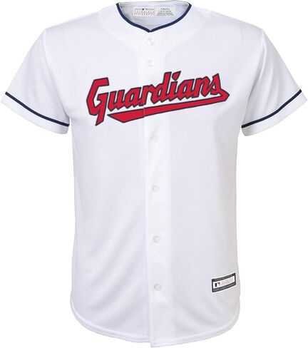 Andres Gimenez Cleveland Guardians MLB Kids Youth 8-20 White Home Player Jersey in Saudi Arabia