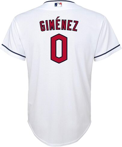 Andres Gimenez Cleveland Guardians MLB Kids Youth 8-20 White Home Player Jersey in Saudi Arabia