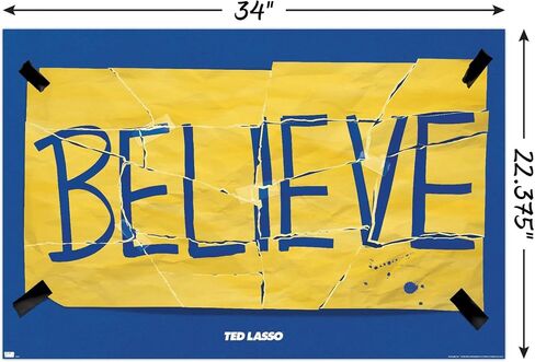 Trends International Ted Lasso - Torn Believe Wall Poster in Saudi Arabia