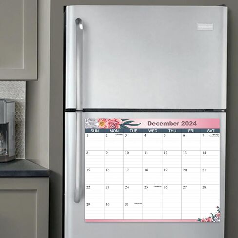 2024 Magnetic Calendar - Fridge Calendar 2024 Monthly Planner, Runs Through December 2024, Uses 140gsm Thick Paper, 8"×10.5", Colorful in Saudi Arabia
