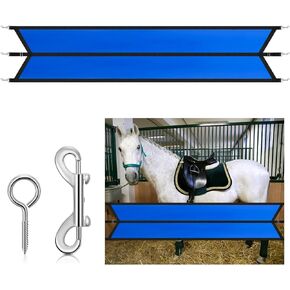 Aisle Stall Guards for Horses 126 x 21.3 Inches Horse Stall Guard Designed to Keep Horse Securely in Stall in Style, Adjustable Straps and Sturdy Hardware Included