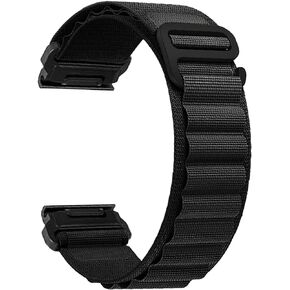 Watch Bands Compatible With Garmin Fenix 7 Pro 6 Pro 5 plus Instinct 1 2 Forerunner 965 955 945 935,22mm Velcro/Alpine loop Nylon Watchband For Garmin S60 S62 Descent G1 Epix Pro For Men