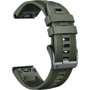 حزام ساعة من السيليكون الناعم المتوافق مع Fenix ​​5 Band بعرض 22 مم من NotoCity لـ Fenix ​​5 Plus/Fenix ​​6/Fenix ​​6 Pro/Fenix ​​7/exip/Forerunner 935/945/Approach S60/Quatix 5