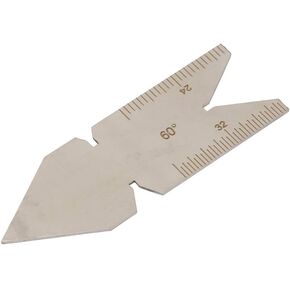 Thread Gauge, Stainless Steel Center Gauge 60 Degree Screw Thread Lathe Cutting Woodworking Tools Thread gauges (American Standard USA60 Degree Thread)