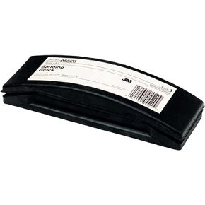 3M Sanding Block, Rubber, 05520, 2-3/4 in x 8 in , Black