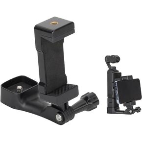 Camera Phone Holder Mount for DJI OSMO Pocket 3 Cell Phone Holder Tripod Adapter Phone Clip Clamp Expansion Accessories with 1/4" Screw for OSMO Pocket 3 Accessories