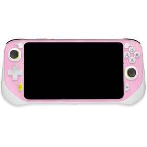 MightySkins Glossy Glitter Skin Compatible with Logitech G Cloud Gaming Handheld - Solid Pink | Protective, Durable High-Gloss Glitter Finish | Easy to Apply | Made in The USA