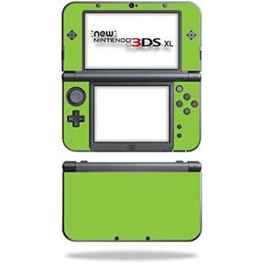 MightySkins Skin Compatible with Nintendo New 3DS XL (2015) - Solid Lime Green | Protective, Durable, and Unique Vinyl Decal wrap Cover | Easy to Apply, Remove, and Change Styles | Made in The USA