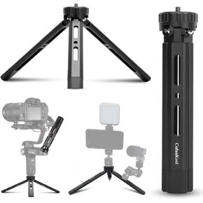 Mini Tripod Rotatable 4-Level Adjustable Tabletop Tripod Handle Grip for Osmo Mobile, DJI Ronin, Weebill, Crane, Vimble 2, Smooth, Camera, Phone, Webcam, Projector, Gimbal Stabilizers