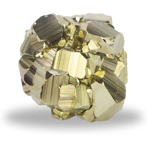 Natural Pyrite in Cubic, Octahedral, or Pyritohedron Shapes; High-Energy Iron Pyrite Crystal from Peru, Healing Properties; for Collection, Decoration, Gifting, or Jewelry Making (3 to 4 oz)