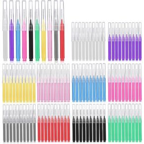 Interdental Brushes 100 Count, Gum Brushes Go Between Tight with Soft Bristles, Braces Brush for Cleaner，Flossing Toothpicks Tooth Cleaning Tool
