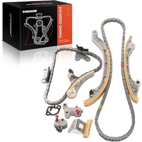 A-Premium 10-PC Engine Timing Chain Kit Compatible with Toyota Tacoma 2005-2020, 4Runner 2010 - DOHC, L4 2.7L Replace# 135060C040, 1355075010
