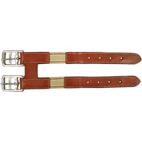 English Leather Elastic Girth Extender, (Chestnut)