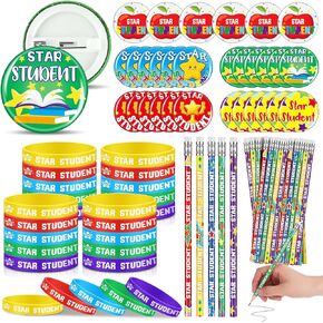 90 Pcs Juneteenth Day Party Favors Set Include 30 Pencil 30 Wristband 30 Badge Button for Reward First Day Back Birthday Awareness Firefighter Party Supply